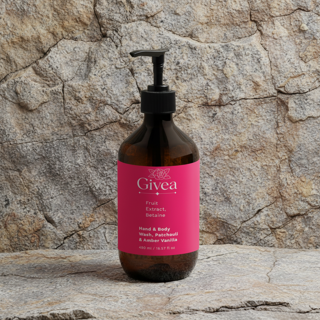 Hand & Body Wash, Patchouli & Amber Vanilla
