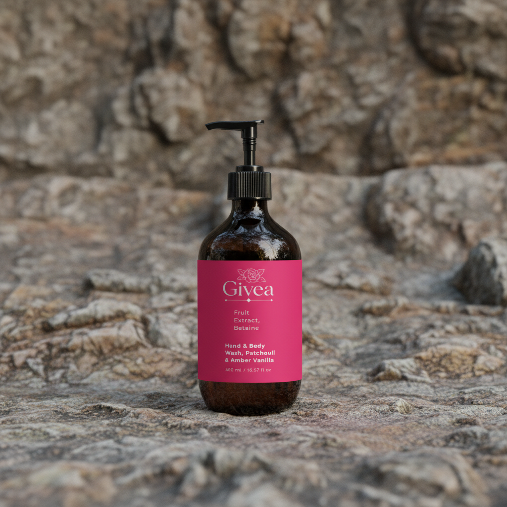 Hand & Body Wash, Patchouli & Amber Vanilla